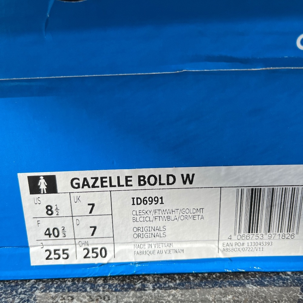 Adidas Gazelle Bold women’s US 8.5